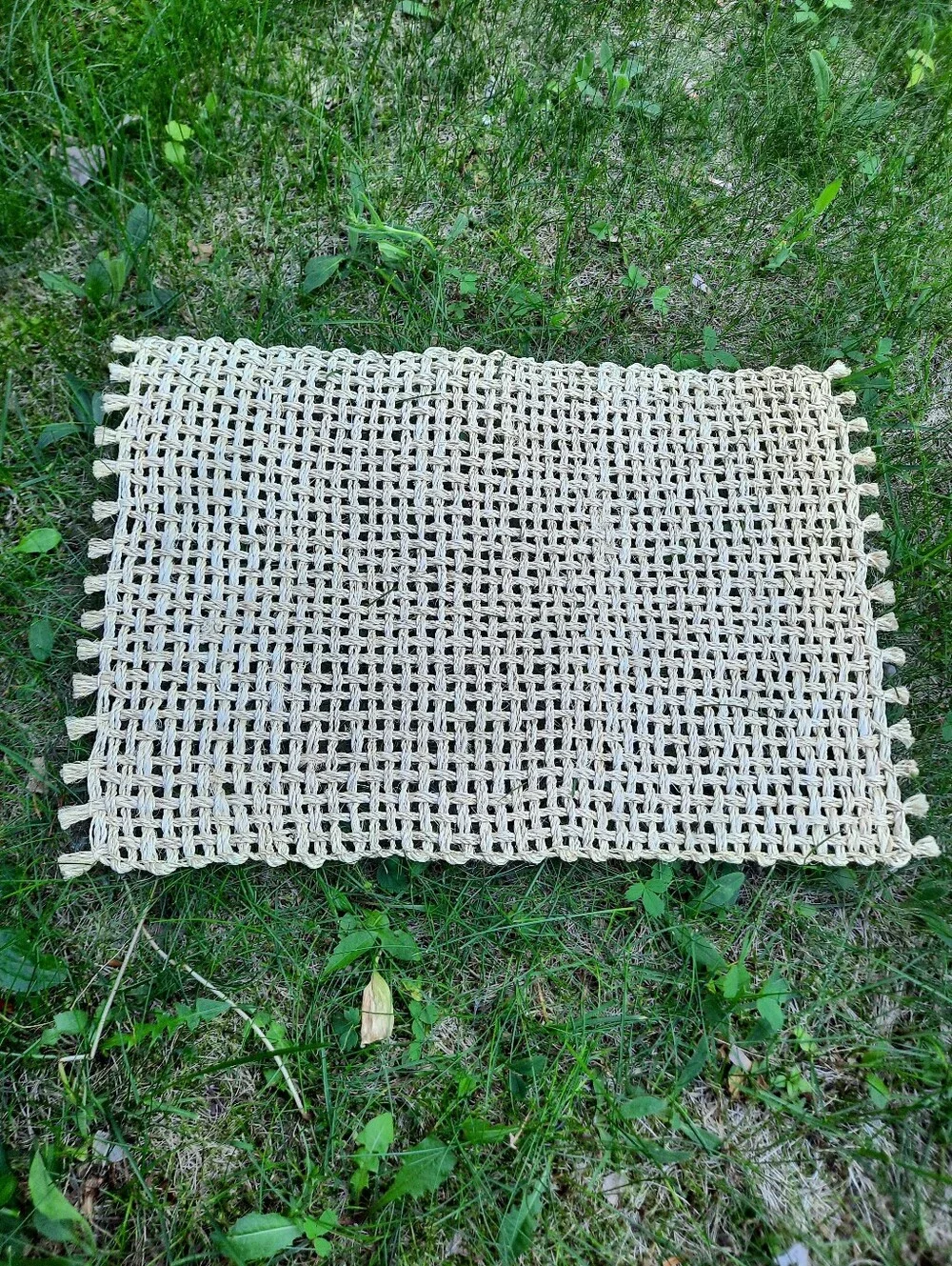 6 Jute Woven Placemats Boho Natural Material Neutral Table Setting